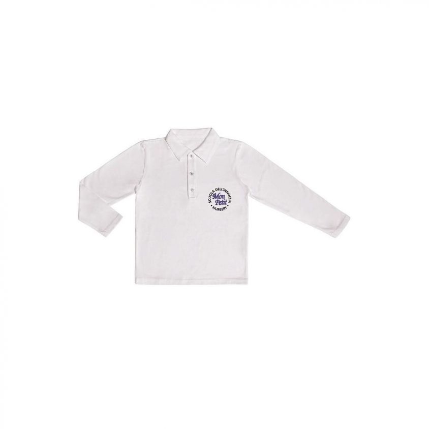 Polo manica lunga in jersey
